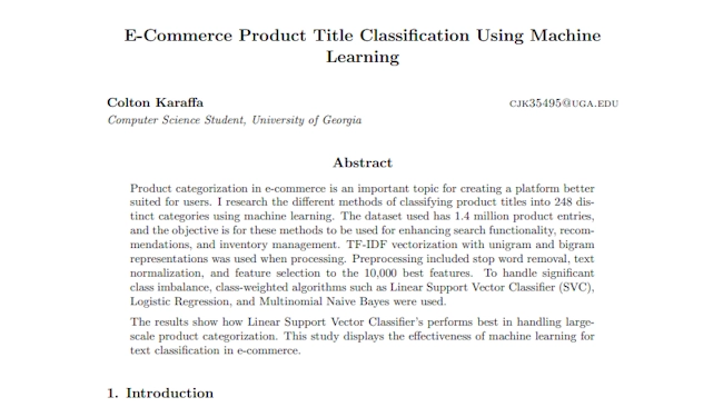 E-Commerce Product Title Classification preview